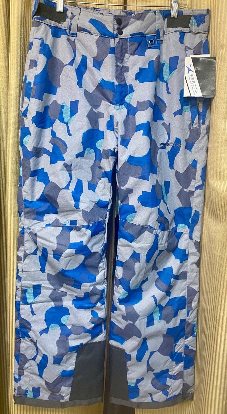 Arctix Men’s Snow Pants M Blue Geo NWT